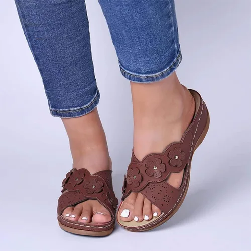 Miniatura 15 de Sandalias ortopédicas con soporte de arco para mujer, sandalias de cuña para mujer, sandalias para caminar, cómodas sandalias de plataforma