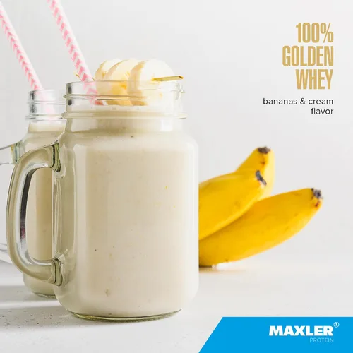 Miniatura 3 de Maxler Proteína de suero de leche 100% dorada, 0.94 onzas de proteína por porción, proteína de suero en polvo para antes del entrenamiento