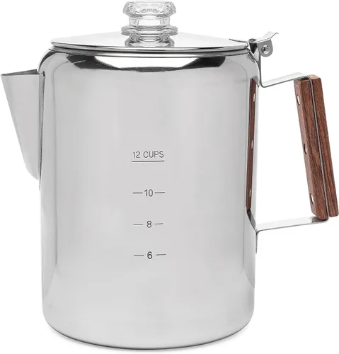 Miniatura 7 de COLETTI Cafetera percoladora Bozeman — SIN aluminio ni plástico [6 tazas]