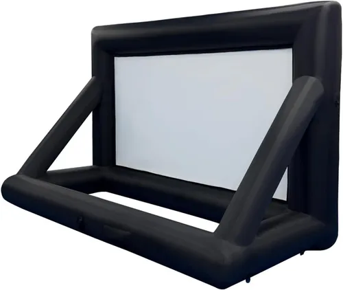 Miniatura 3 de Pantalla de proyector inflable para exteriores, pantalla de película con soplador de aire, pantalla de fácil configuración para patio trasero