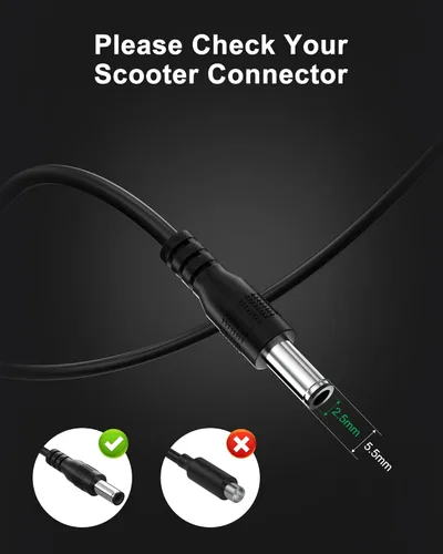 Miniatura 5 de VHBW Cargador de repuesto de 42 V para 5ª rueda V20 Pro V30 Pro M1 ES09 adaptador de CA DC