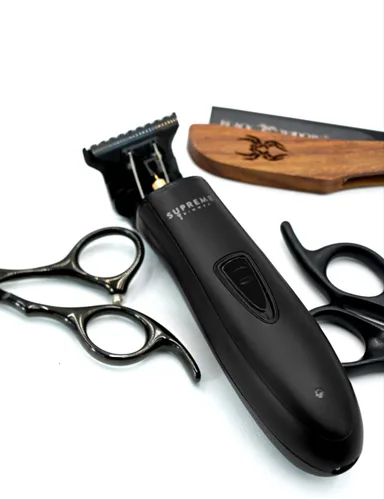Miniatura 9 de Supreme Trimmer T Shaper - Recortador silencioso inalámbrico para barba y cabello para hombres 120 minutos de duración, bajo ruido, cuchilla DLC