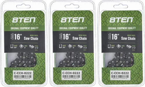 Miniatura 83 de 8TEN Cadena de motosierra semi cincel de 6 pulgadas .050 1/4 42 DL para Worx WG320 Black & Decker LLP120 (paquete de 3)