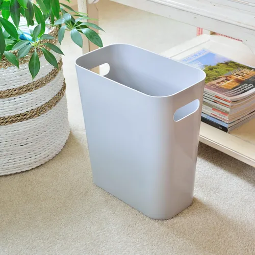 Miniatura 2 de Youngever Paquete de 2 cubos de basura delgados de 3 galones, contenedor de basura de plástico con asas para oficina en casa, sala de estar, sala