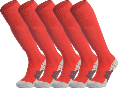 Miniatura 9 de APTESOL - Calcetas de fútbol hasta la rodilla (paquetes de 1/3/5) Calcetas acojinadas para niños, jóvenes, adultos, para equipos deportivos OTC