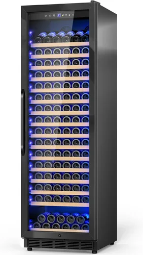 Miniatura 24 de Velivi Mini refrigerador con puerta de cristal, nevera pequeña, escritorio, enfriador de bebidas para bebidas de cerveza, 1.4 pies cúbicos
