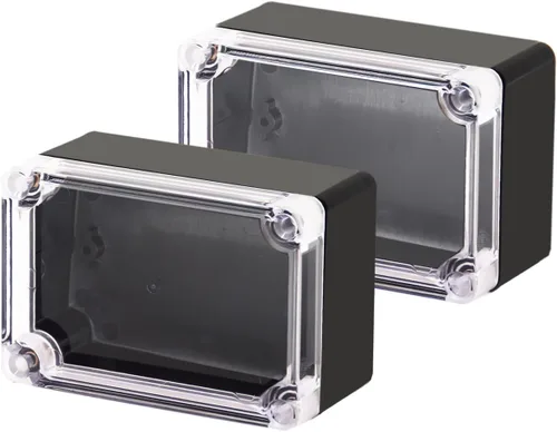 Miniatura 27 de Caja de proyecto IP65 Caja de conexiones impermeable ABS cajas eléctricas negras para bricolaje, Estuche electrónico para proyectos de energía, Caja