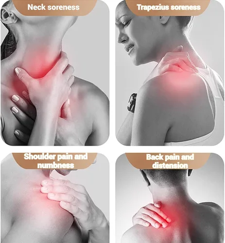 Miniatura 3 de Therapexa - Masajeador de cuello y hombros, masajeador de cuello y hombros con calor, masajeador inalámbrico de cuello Shiatsu para aliviar el dolor