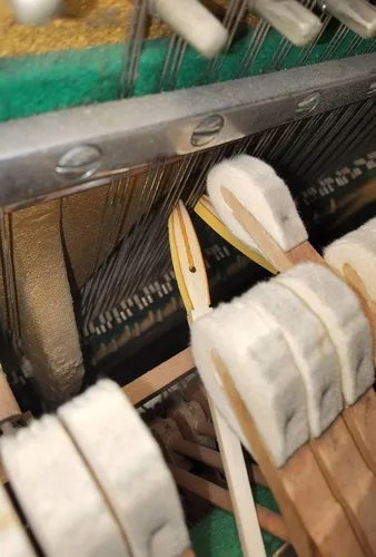 Miniatura 4 de Herramienta de afinación para piano de varilla de silencio agudo, pianos verticales silenciosos de madera