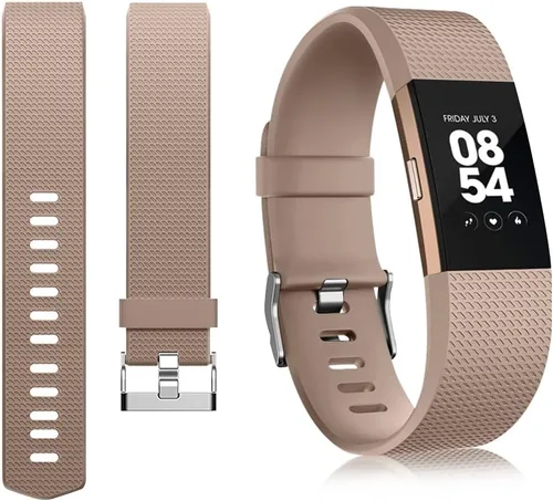 Miniatura 2 de Tobfit Paquete de 6 correas deportivas compatibles con Fitbit Charge 2 bandas para mujeres y hombres, correas impermeables de silicona suave