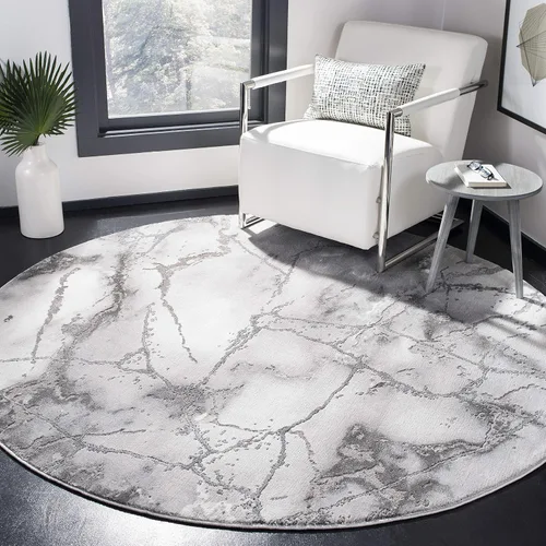 Miniatura 8 de SAFAVIEH Craft Collection Alfombra de Acento - 2' x 3', Gris y Azul, Diseño Contemporáneo, Resistente a las Manchas, Ideal para Áreas de Alto