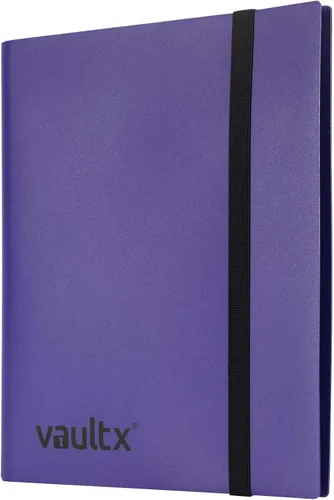 Miniatura 3 de Vault X Carpeta estándar de 9 bolsillos, con capacidad para 360 tarjetas intercambiables en 20 páginas de carga lateral (morado)
