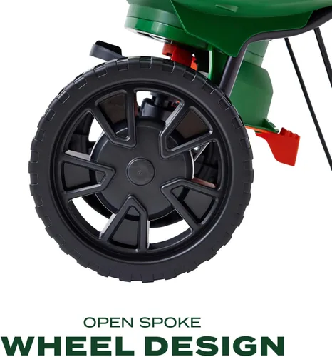Miniatura 6 de Scotts Turf Builder EdgeGuard - Mini esparcidor de difusión para semillas, maleza y fertilizante, sal, derretimiento de hielo, esparcidor manual