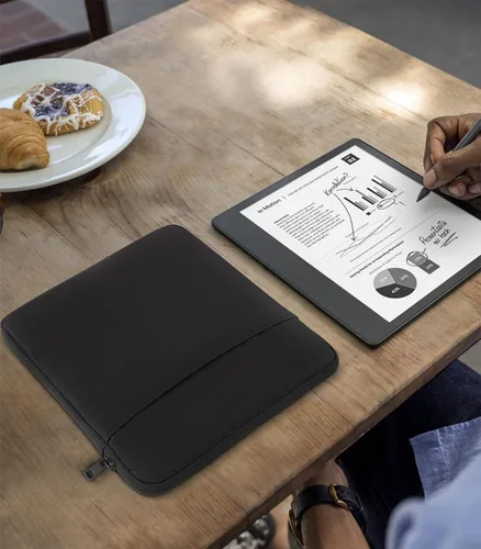 Miniatura 7 de Moko Funda para Kindle compatible con Kindle Scribe de 10.2 pulgadas (versiones 2024 y 2022), funda protectora con doble bolsillo y soporte
