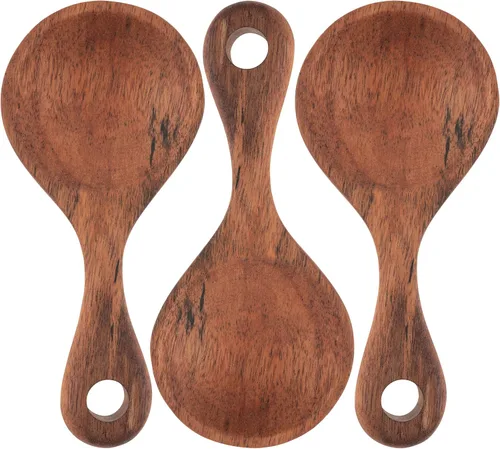 Miniatura 13 de Karma CUCHARAS DE MADERA NEGRA GRANDES S/4, juego de 4