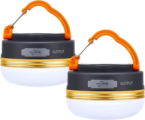 Censinda Linterna LED para campamento, luz portátil recargable, 300 lúmenes, 3 modos de luz, banco de energía de 1800 mAh, base magnética, linterna