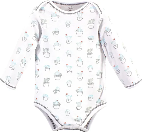 Miniatura 4 de Touched by Nature Unisex Baby Organic Cotton Long-Sleeve Bodysuits