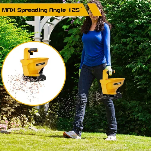 Miniatura 6 de Rozlchar Esparcidor de Energía Compatible para Batería Dewalt 20V/60V, Esparcidor de Semillas para Todo el Año, Cubre hasta 5,000 pies cuadrados