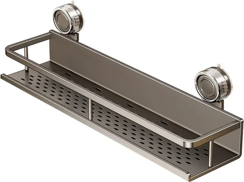Miniatura 8 de Estante de ducha con ventosa, estante de almacenamiento de pared sin perforaciones, organizador de baño que ahorra espacio, soporte de esquina