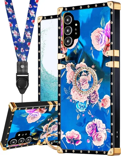 Miniatura 13 de Loheckle Funda para Samsung Galaxy Note 9 para mujer, diseño con soporte de anillo y cordón, elegante funda de lujo de abejas para Samsung Note 9 6.4