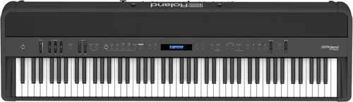 Roland FP-90X | Piano digital portátil insignia de 88 teclas | Sistema inmersivo y potente de 4 altavoces | Tonos acústicos distintivos y modelado