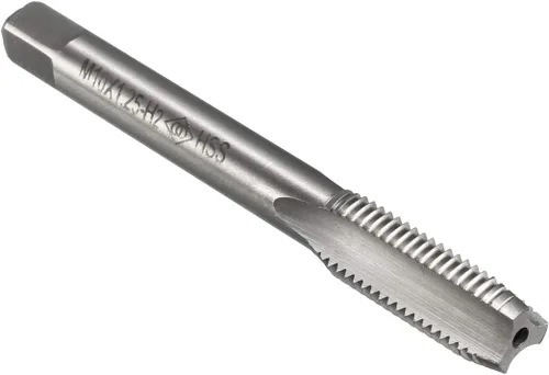 uxcell Métrico Macho de máquina M10 x 0.049 in H2 de acero de alta velocidad 3 flautas rectas roscado roscado reparación de maquinista herramienta