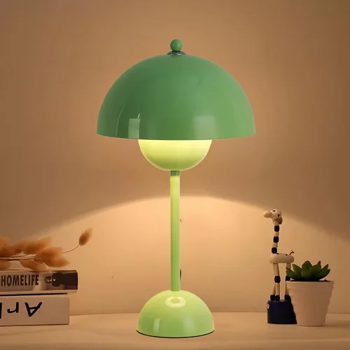 Miniatura 2 de COSYLUX Moderna lámpara de mesa pequeña para dormitorio, bonita lámpara de lectura con pantalla de cúpula reflectante para sala de estar, habitación