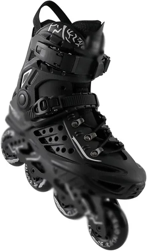 Miniatura 5 de Patines profesionales de carreras en línea unisex, para principiantes, para exteriores, patines de velocidad de rendimiento para adultos y Blanco