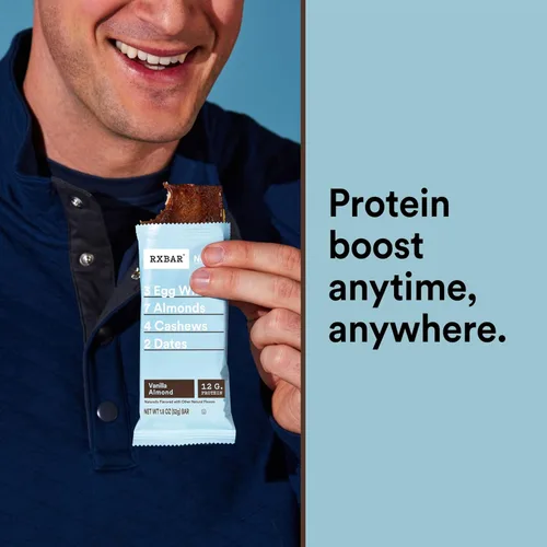 Miniatura 8 de RXBAR Barras de Proteína, Snack de Proteína, Barras de Snack, Vainilla Almendra, Caja de 22oz (12 Barras)