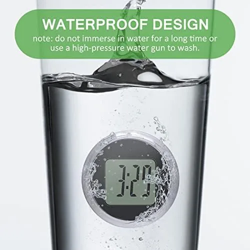 Miniatura 4 de Reloj digital impermeable para motocicleta, paquete de 4, 1.1 pulgadas de diámetro