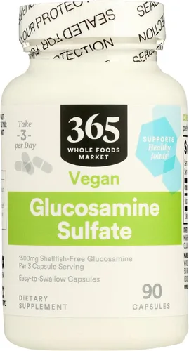 365 by Whole Foods Market, Sulfato de glucosamina vegano, 90 CT