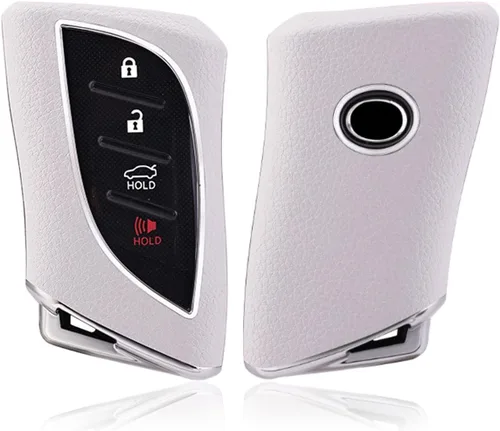 Miniatura 10 de x xotic tech Funda de piel granulada de TPU rosa para llavero, compatible con Lexus ES350 ES300h LC500 LC500h LS500 LS500 LS500h UX250h GX460 UX200