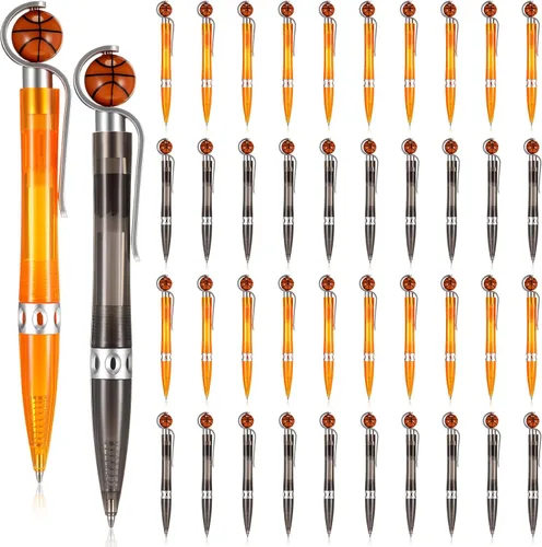 Geyoga 40 bolígrafos de baloncesto deportivos, recuerdos de fiesta, recuerdos deportivos, bolígrafos de escritura de tinta negra para escritorio de