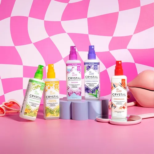 Miniatura 6 de CRYSTAL™ - Desodorante mineral en aerosol, desodorante corporal con protección contra olores las 24 horas, spray de lavanda y té blanco, no mancha