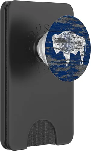 Miniatura 8 de Wyoming Bandera de madera climatizada – PopSockets agarre y soporte para teléfonos y tabletas