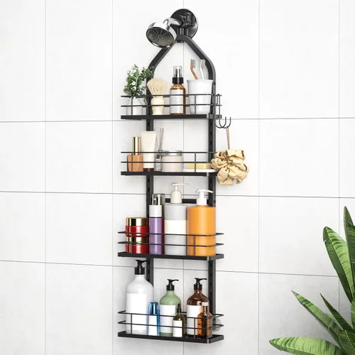 Miniatura 16 de Organizador de ducha colgante para cabezales de ducha de mano, ajustable, organizador de ducha colgante de manguera de acero inoxidable, organizador