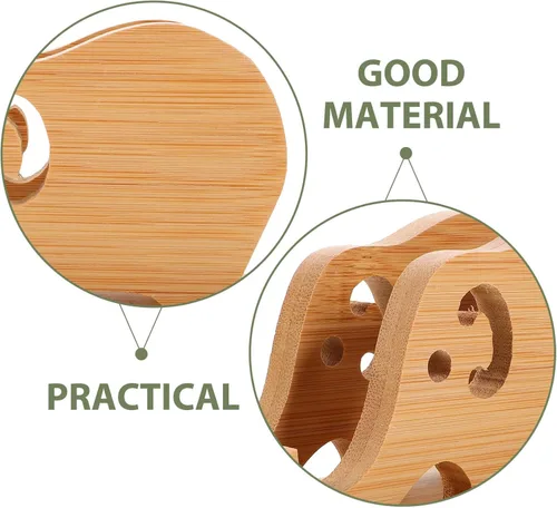 Miniatura 2 de UKCOCO Soporte de almohada de bambú de madera para teléfono Soporte de teléfono de elefante Soporte de teléfono Base de soporte de teléfono de bambú