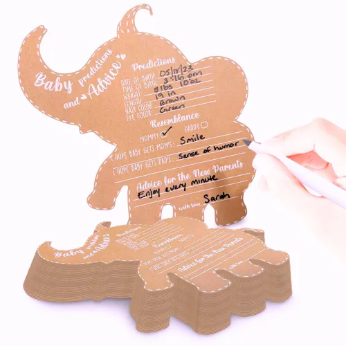 Miniatura 10 de Decoraciones de mariposa para baby shower, tarjetas de consejos para baby shower para padres futuros, juegos de baby shower para niñas, juego de 50