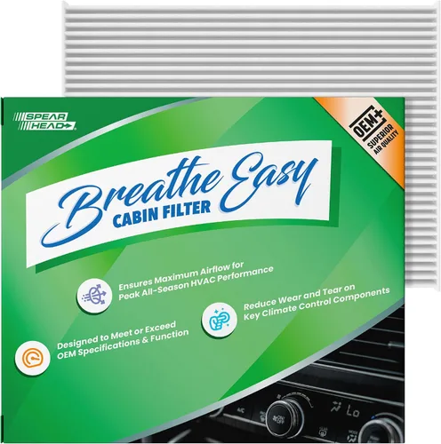 Miniatura 54 de Spearhead OEM+ Filtro de aire de cabina Particulate Breathe Easy Compatible con 2015-17 Chrysler 200, 2014-18 Cherokee como OEM Proporciona