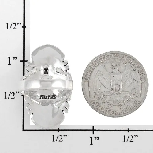 Miniatura 3 de Anillo de plata de ley 925 con turquesa auténtica (color seleccionado), Metal, Turquesa