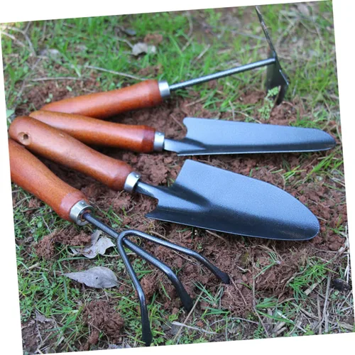 Miniatura 6 de VICASKY 1set Mini Iron Garden Tools Set Thicken Stoving Varnish Shovels for Planting Weeding Cultivating Durable and Lightweight Gardening Tools for