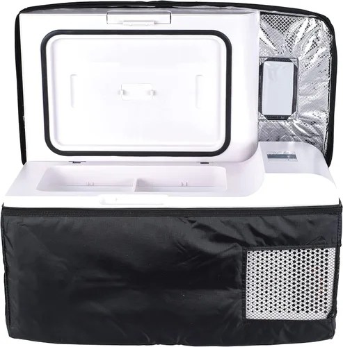 Miniatura 5 de Refrigerador portátil convertible de 0.7 pies cúbicos - Refrigerador compacto de 12 V/110 V para automóvil, RV, camping y viajes, refrigeración