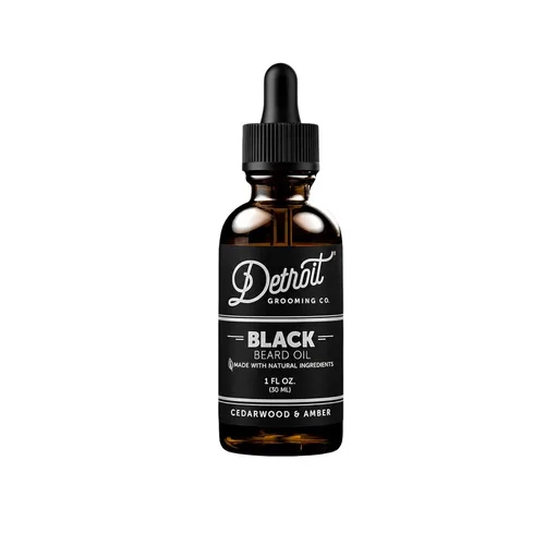 Miniatura 12 de Detroit Grooming Co. Aceite para barba Fórmula hidratante y nutritiva con vitamina E Cereza y tabaco • Traverse City (1 oz)