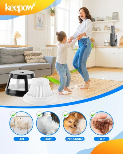 Miniatura 6 de KEEPOW Filtro de vacío de repuesto compatible con BISSELL AeroSlim aspiradora de mano inalámbrica 29869, 29861, 29867, 29868, 2986, pieza # 1624405