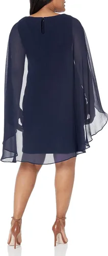 Miniatura 4 de DKNY Vestido de capa de crepé para mujer