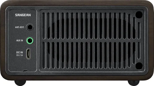 Miniatura 3 de Sangean WR-7DK - Mini altavoz Bluetooth de madera con sintonizador de radio FM y Aux-in cereza oscura