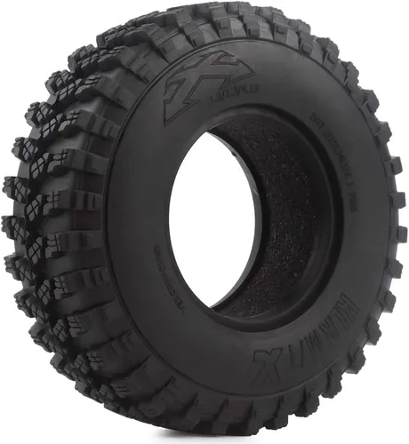 Miniatura 3 de INJORA Neumáticos RC 1.9 pulgadas 4 piezas RC Juego de neumáticos de goma para 1:10 RC Crawler Axial SCX10 SCX10 III AXI03007 D90 TF2 MST Tamiya