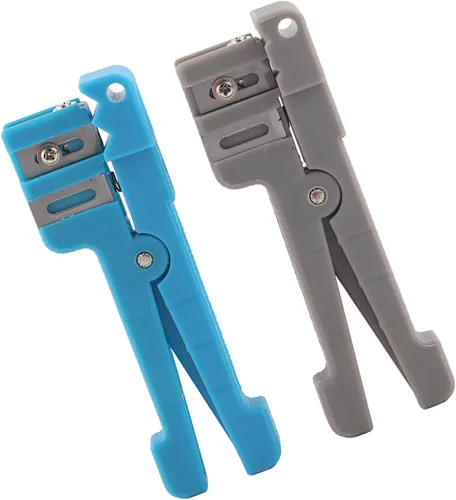 Miniatura 5 de Pelacables de fibra óptica para pelar cables coaxiales, herramienta cortadora de cables 45-163 + 45-162