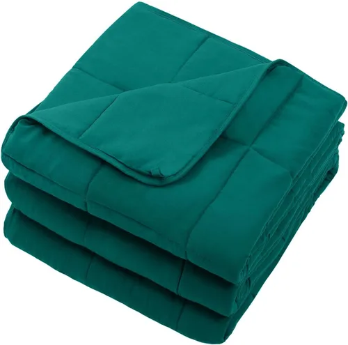 Miniatura 189 de Manta con Peso Azul para Adultos 12 libras, 48"x72", Tamaño Twin Full Manta Pesada Refrescante para 110-130 libras, Mantas Grandes de Microfibra