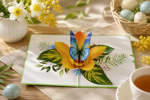 Miniatura 2 de Tarjeta desplegable 3D de mariquita y trébol, tarjeta de insectos 3D para novia, esposa, madre, abuela, maestra, día de la madre, aniversario
